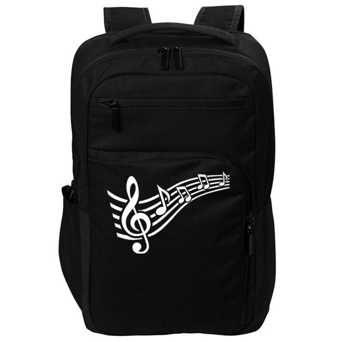 Music Notes Clef Impact Tech Backpack