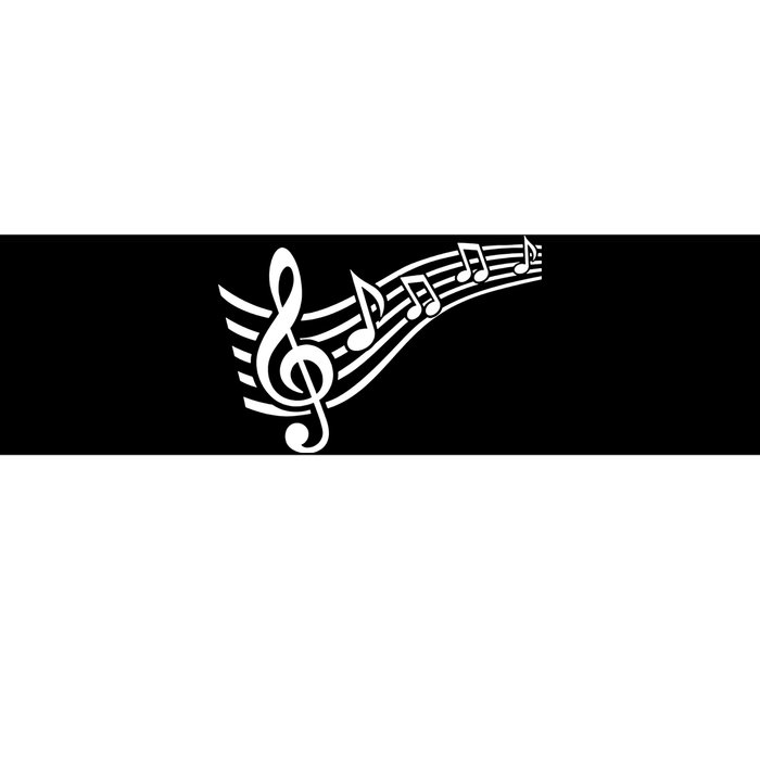 Music Notes Clef Bumper Sticker