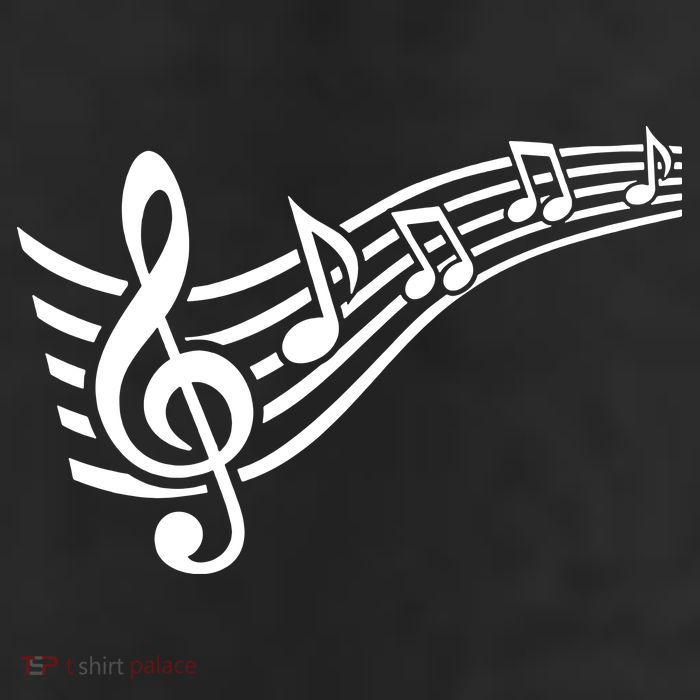 Music Notes Clef 11oz C Handle Ceramic Mug