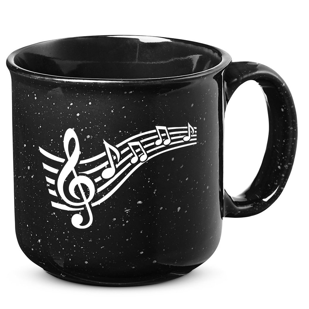 Music Notes Clef 15oz Campfire Ceramic Mug