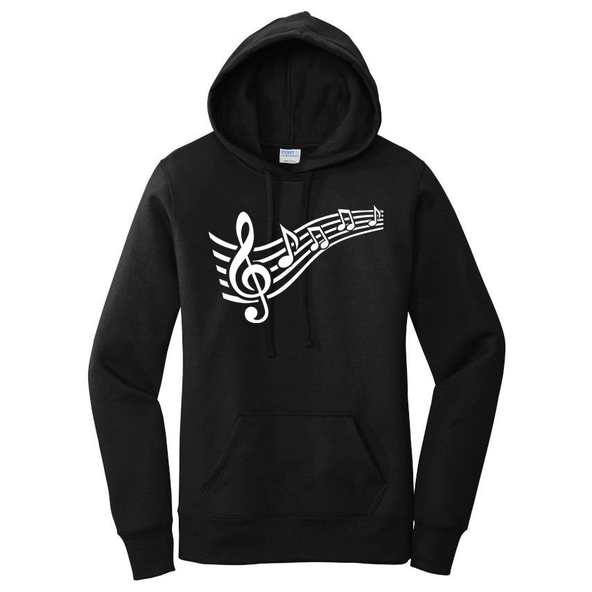 Music Notes Clef Women's Pullover Hoodie