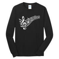 Music Notes Clef Tall Long Sleeve T-Shirt