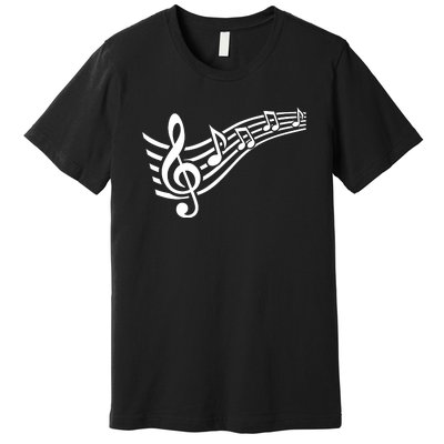 Music Notes Clef Premium T-Shirt