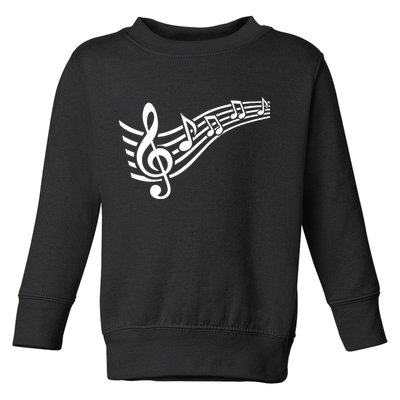 Music Notes Clef Toddler Sweatshirt