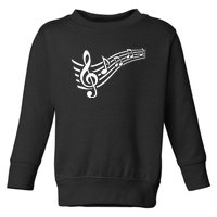 Music Notes Clef Toddler Sweatshirt