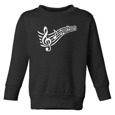 Music Notes Clef Toddler Sweatshirt