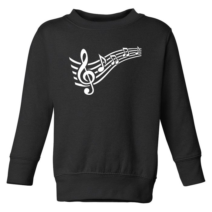 Music Notes Clef Toddler Sweatshirt