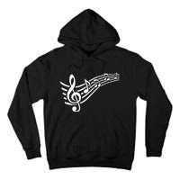 Music Notes Clef Tall Hoodie