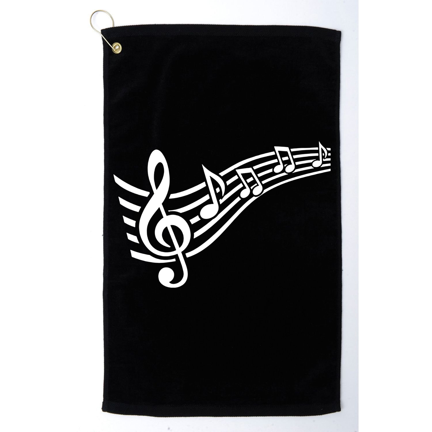 Music Notes Clef Golf Towel