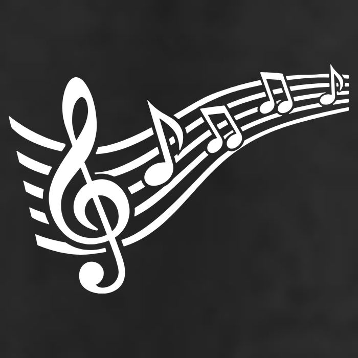 Music Notes Clef Golf Towel