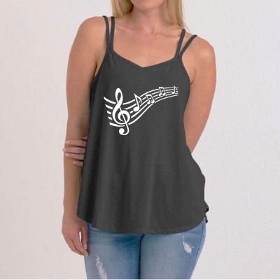 Music Notes Clef Women's Strappy Tank