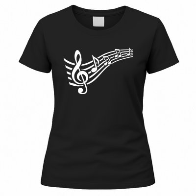 Music Notes Clef Women's T-Shirt