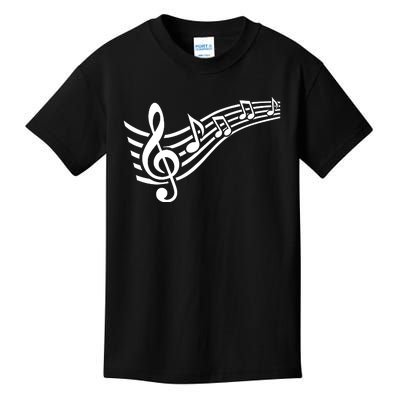 Music Notes Clef Kids T-Shirt