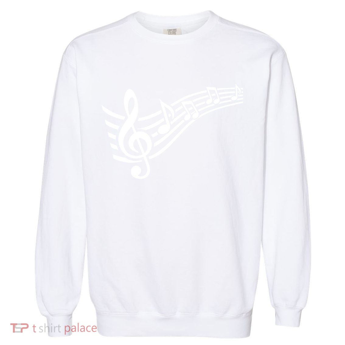 Music Notes Clef Garment-Dyed Sweatshirt