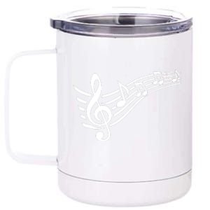 Music Notes Clef 12 oz Stainless Steel Tumbler Cup