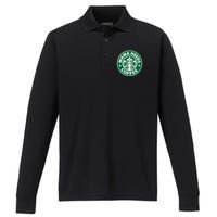 Mama Needs Coffee Funny Coffee Mama Performance Long Sleeve Polo