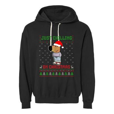 My New Character Is A Chill Guy Meme Funny Chill Guy Meme Garment-Dyed Fleece Hoodie