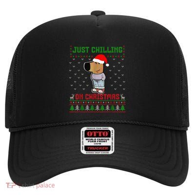 My New Character Is A Chill Guy Meme Funny Chill Guy Meme High Crown Mesh Back Trucker Hat
