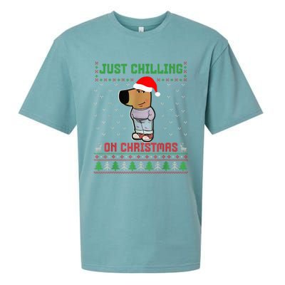 My New Character Is A Chill Guy Meme Funny Chill Guy Meme Sueded Cloud Jersey T-Shirt