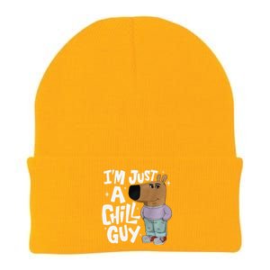 My New Character Is A Chill Guy Funny I Am Just A Chill Guy Gift Knit Cap Winter Beanie