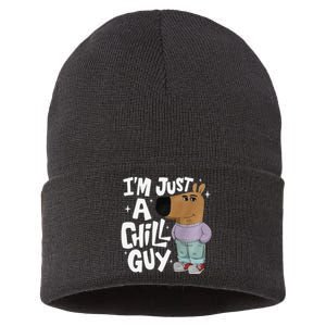 My New Character Is A Chill Guy Funny I Am Just A Chill Guy Gift Sustainable Knit Beanie