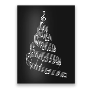 Music Note Christmas Tree Xmas Pajama Musician Poster