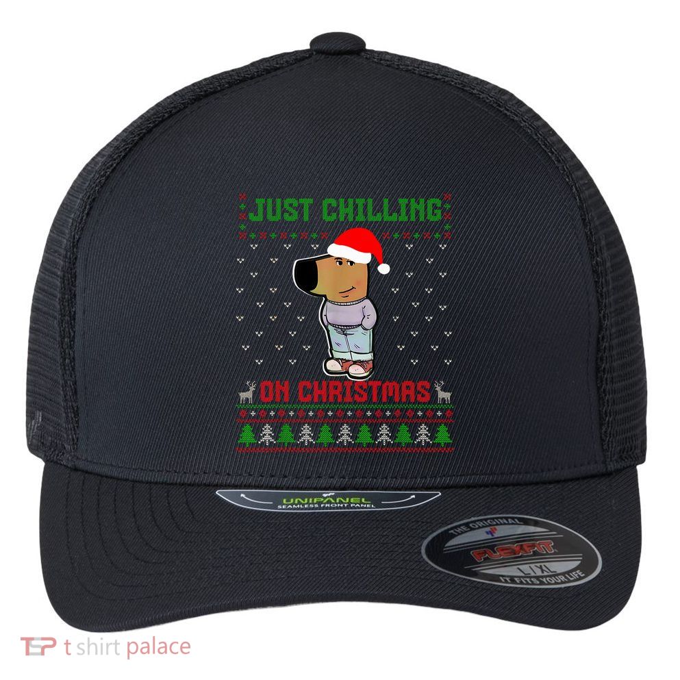 My New Character Is A Chill Guy Meme Funny Chill Guy Meme Flexfit Unipanel Trucker Cap