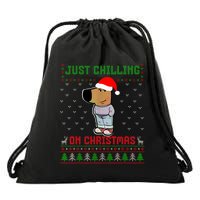My New Character Is A Chill Guy Meme Funny Chill Guy Meme Drawstring Bag