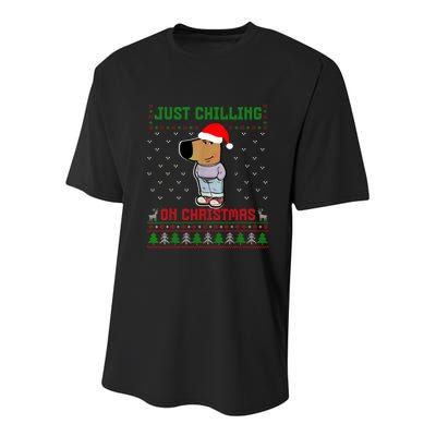 My New Character Is A Chill Guy Meme Funny Chill Guy Meme Youth Performance Sprint T-Shirt
