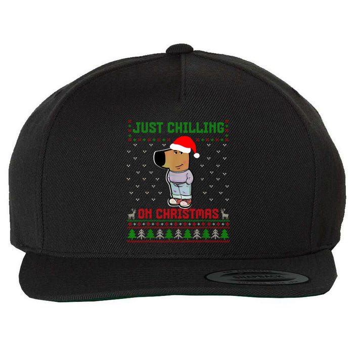 My New Character Is A Chill Guy Meme Funny Chill Guy Meme Wool Snapback Cap