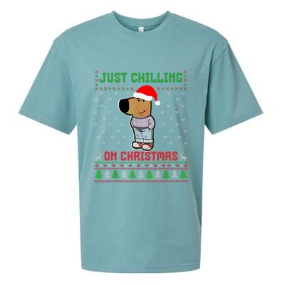 My New Character Is A Chill Guy Meme Funny Chill Guy Meme Sueded Cloud Jersey T-Shirt
