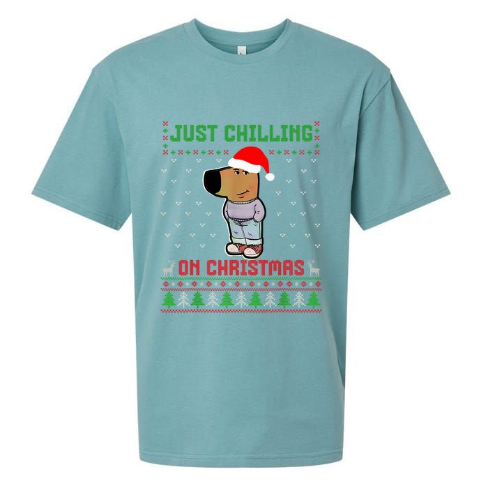 My New Character Is A Chill Guy Meme Funny Chill Guy Meme Sueded Cloud Jersey T-Shirt