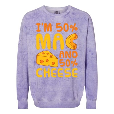 Mac N Cheese Pasta American Macaroni And Cheese Colorblast Crewneck Sweatshirt