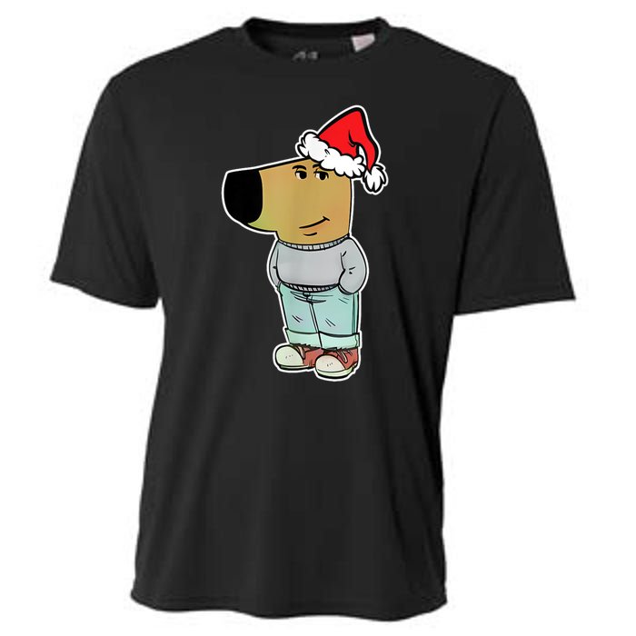 My New Character Is A Chill Guy Funny Christmas Dog Meme Cooling Performance Crew T-Shirt