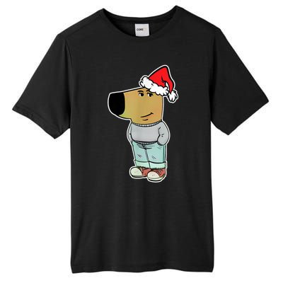 My New Character Is A Chill Guy Funny Christmas Dog Meme Tall Fusion ChromaSoft Performance T-Shirt