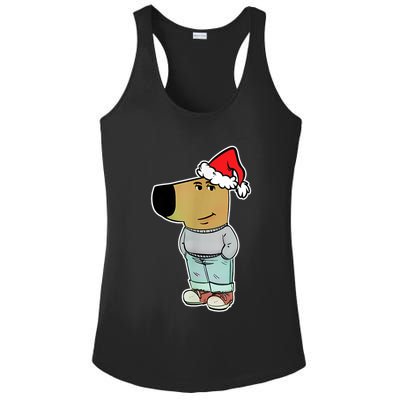 My New Character Is A Chill Guy Funny Christmas Dog Meme Ladies PosiCharge Competitor Racerback Tank
