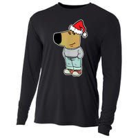 My New Character Is A Chill Guy Funny Christmas Dog Meme Cooling Performance Long Sleeve Crew