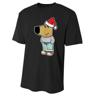 My New Character Is A Chill Guy Funny Christmas Dog Meme Performance Sprint T-Shirt