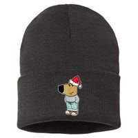 My New Character Is A Chill Guy Funny Christmas Dog Meme Sustainable Knit Beanie