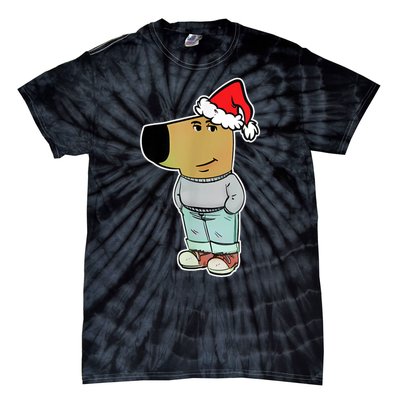 My New Character Is A Chill Guy Funny Christmas Dog Meme Tie-Dye T-Shirt