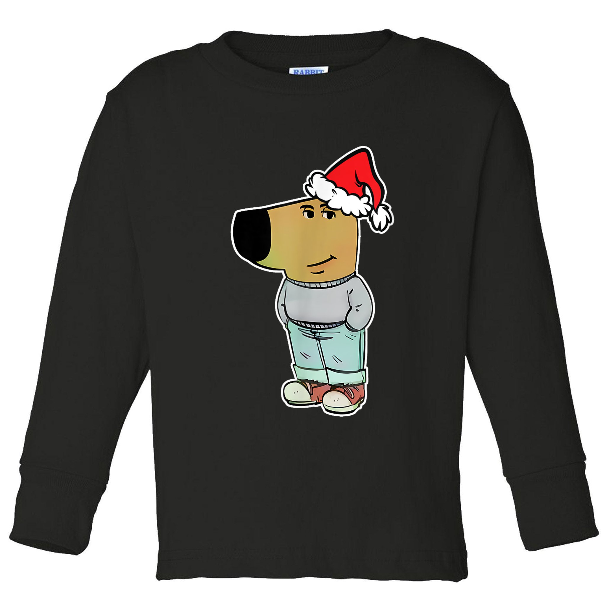 My New Character Is A Chill Guy Funny Christmas Dog Meme Toddler Long Sleeve Shirt