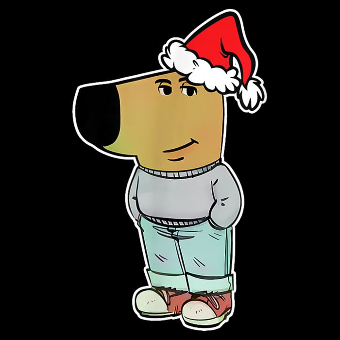 My New Character Is A Chill Guy Funny Christmas Dog Meme Short Acrylic Beanie