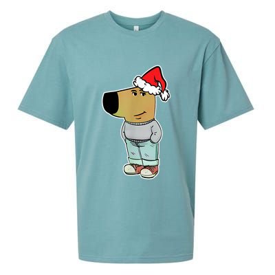 My New Character Is A Chill Guy Funny Christmas Dog Meme Sueded Cloud Jersey T-Shirt