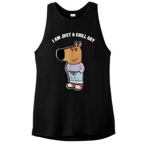 My New Character Is A Chill Guy Funny I Am Just A Chill Guy Ladies PosiCharge Tri-Blend Wicking Tank