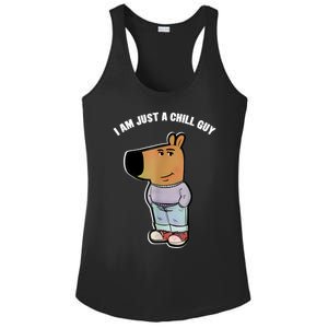 My New Character Is A Chill Guy Funny I Am Just A Chill Guy Ladies PosiCharge Competitor Racerback Tank