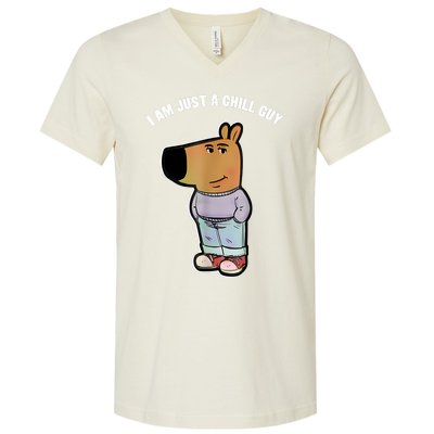 My New Character Is A Chill Guy Funny I Am Just A Chill Guy V-Neck T-Shirt