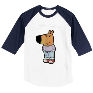 My New Character Is A Chill Guy Funny I Am Just A Chill Guy Baseball Sleeve Shirt