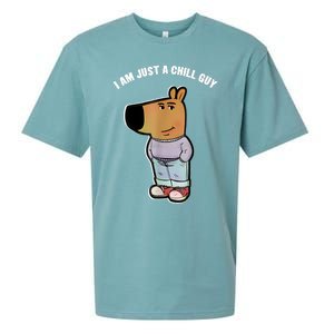 My New Character Is A Chill Guy Funny I Am Just A Chill Guy Sueded Cloud Jersey T-Shirt