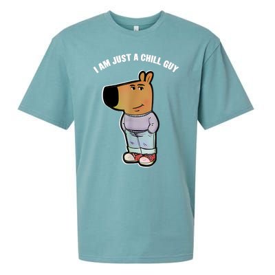 My New Character Is A Chill Guy Funny I Am Just A Chill Guy Sueded Cloud Jersey T-Shirt