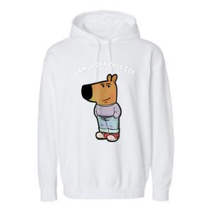 My New Character Is A Chill Guy Funny I Am Just A Chill Guy Garment-Dyed Fleece Hoodie